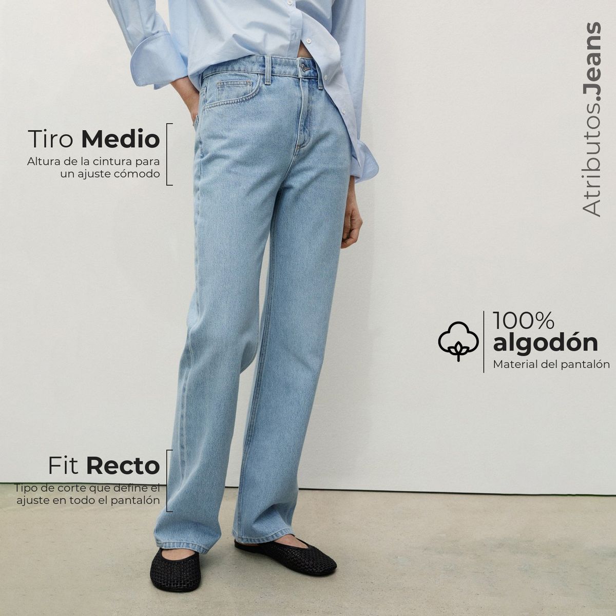 MANGO - Jean de Algodón Mango