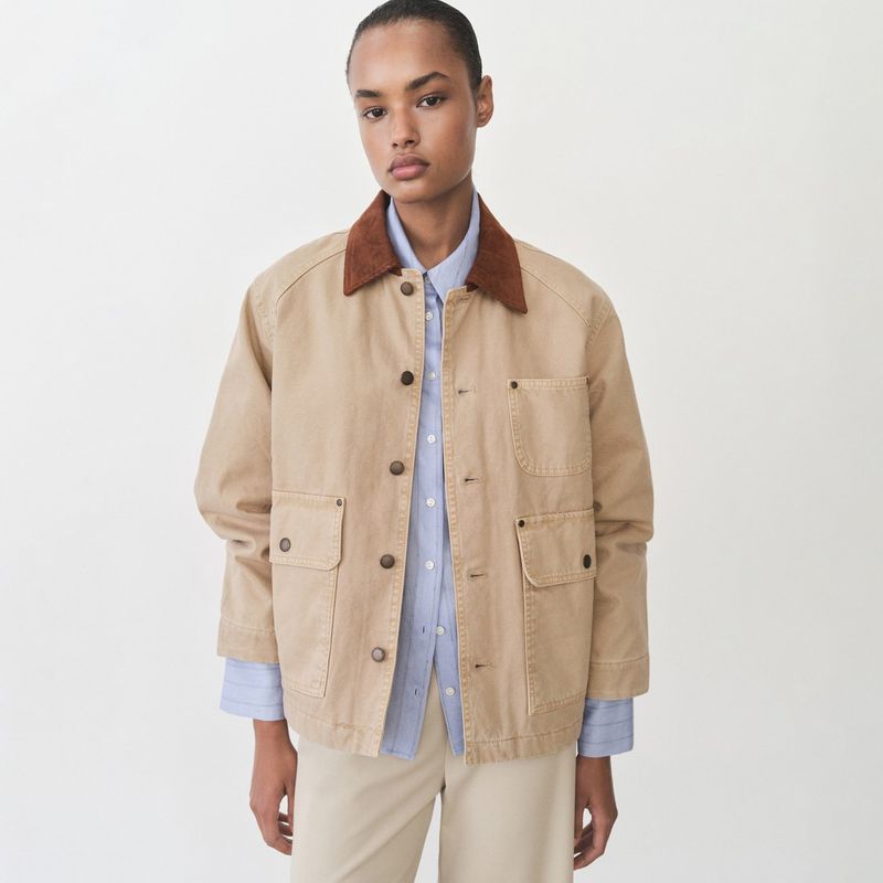 MANGO - Chaqueta Mujer de Algodón Mango