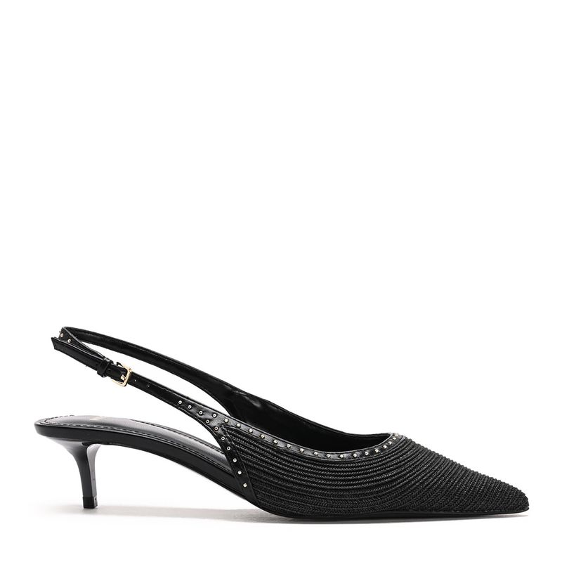 MANGO - Tacones Mango para Mujer con tacón Aguja Kitten Negro