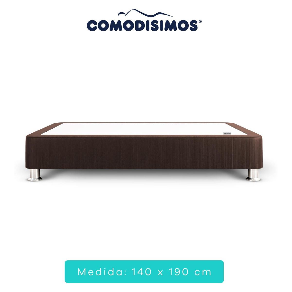 COMODISIMOS - Base cama Essential Negro 140x190