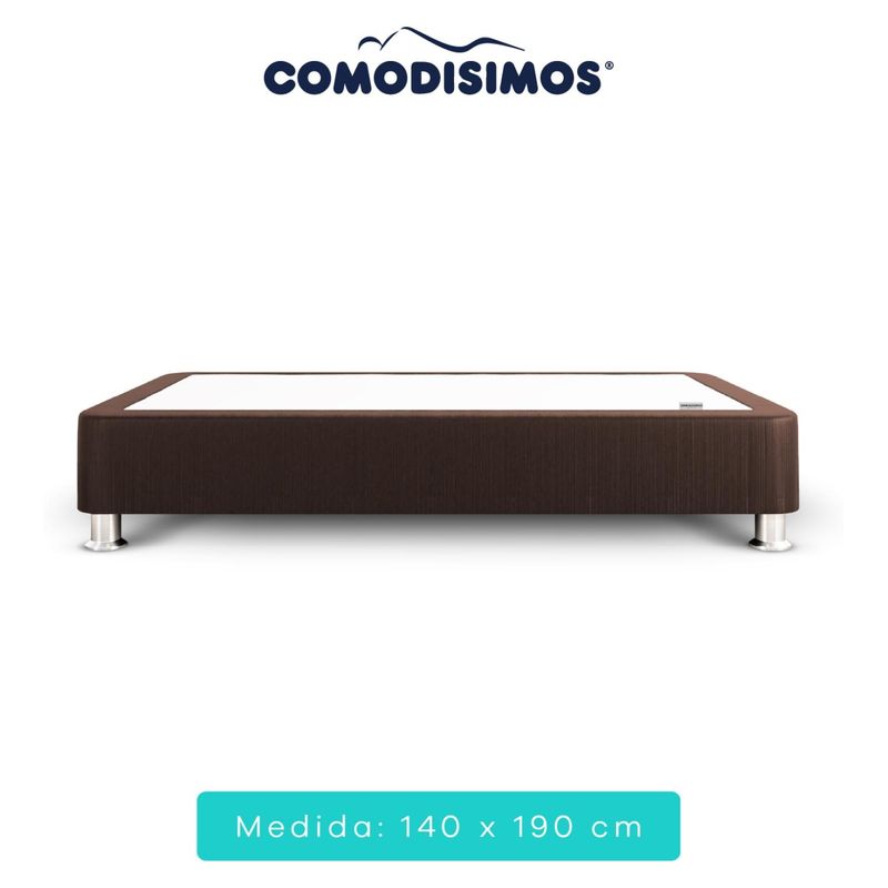 COMODISIMOS - Base cama Essential Negro 140x190