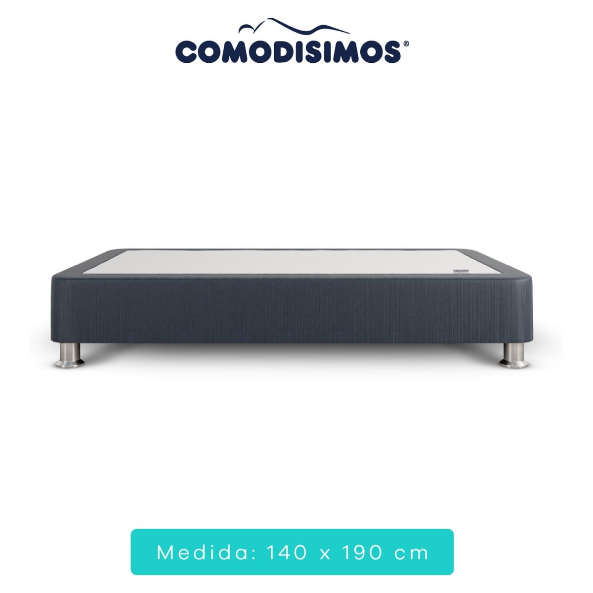 COMODISIMOS - Base cama Essential Negro 140x190