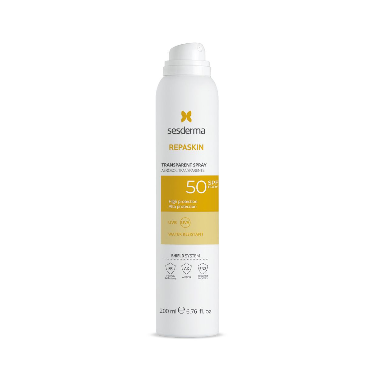 SESDERMA - Protector solar REPASKIN FOTOPROTECTOR SPF 50 AEROS Loción SESDERMA 200ml