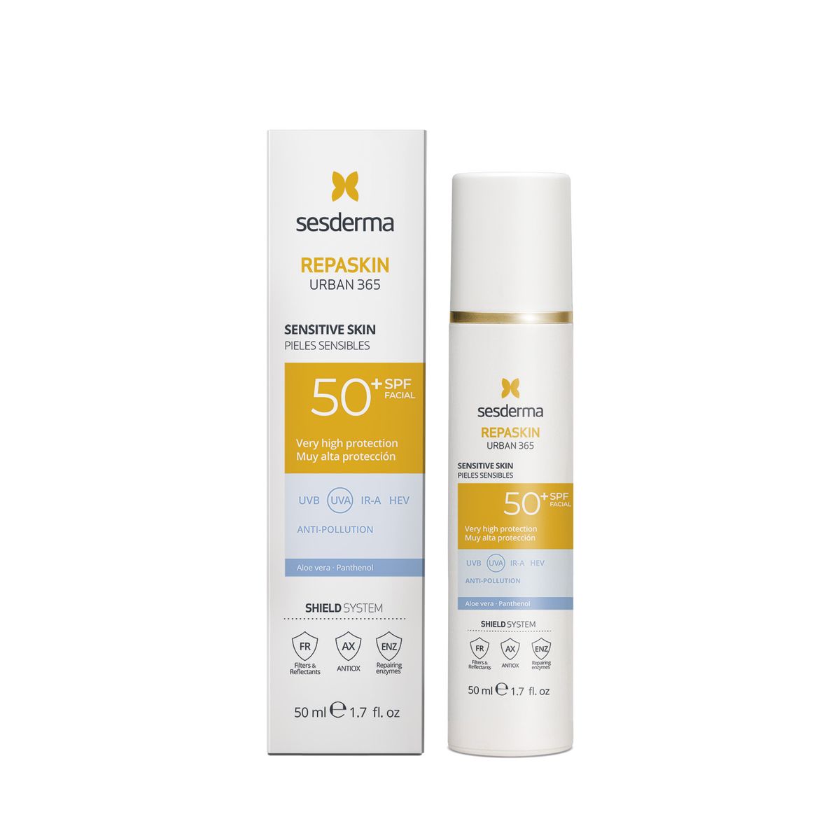 SESDERMA - Protector solar REPASKIN URBAN 365 SENSIBLE SPF50 Emulsión SESDERMA 50ml