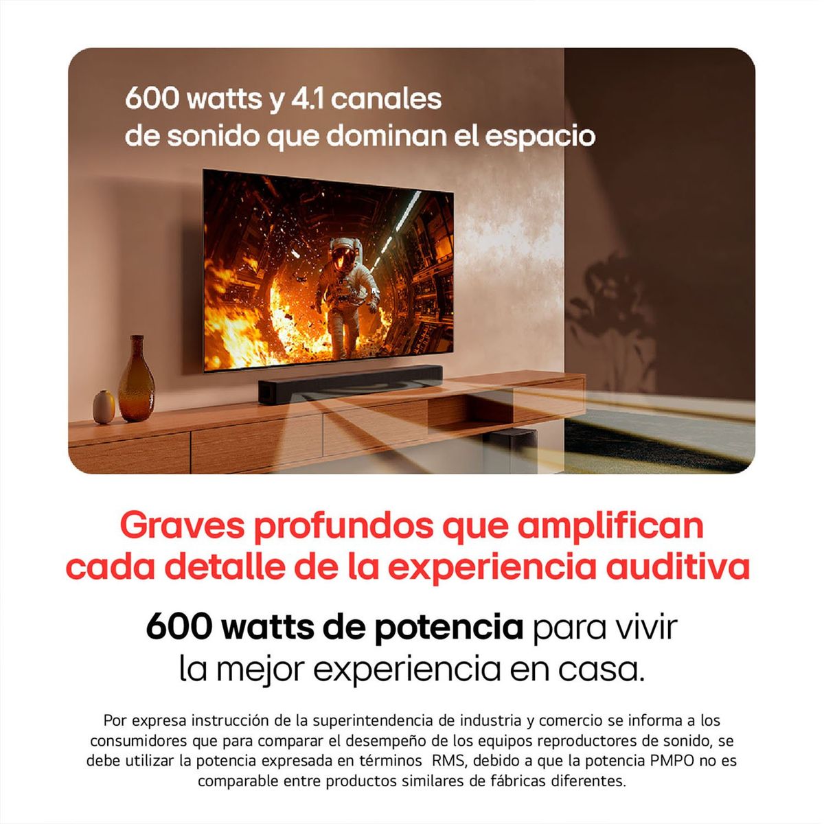 LG - Barra de Sonido LG Bluetooth 600W RMS AI Sound Pro,con ThinQ SH5A