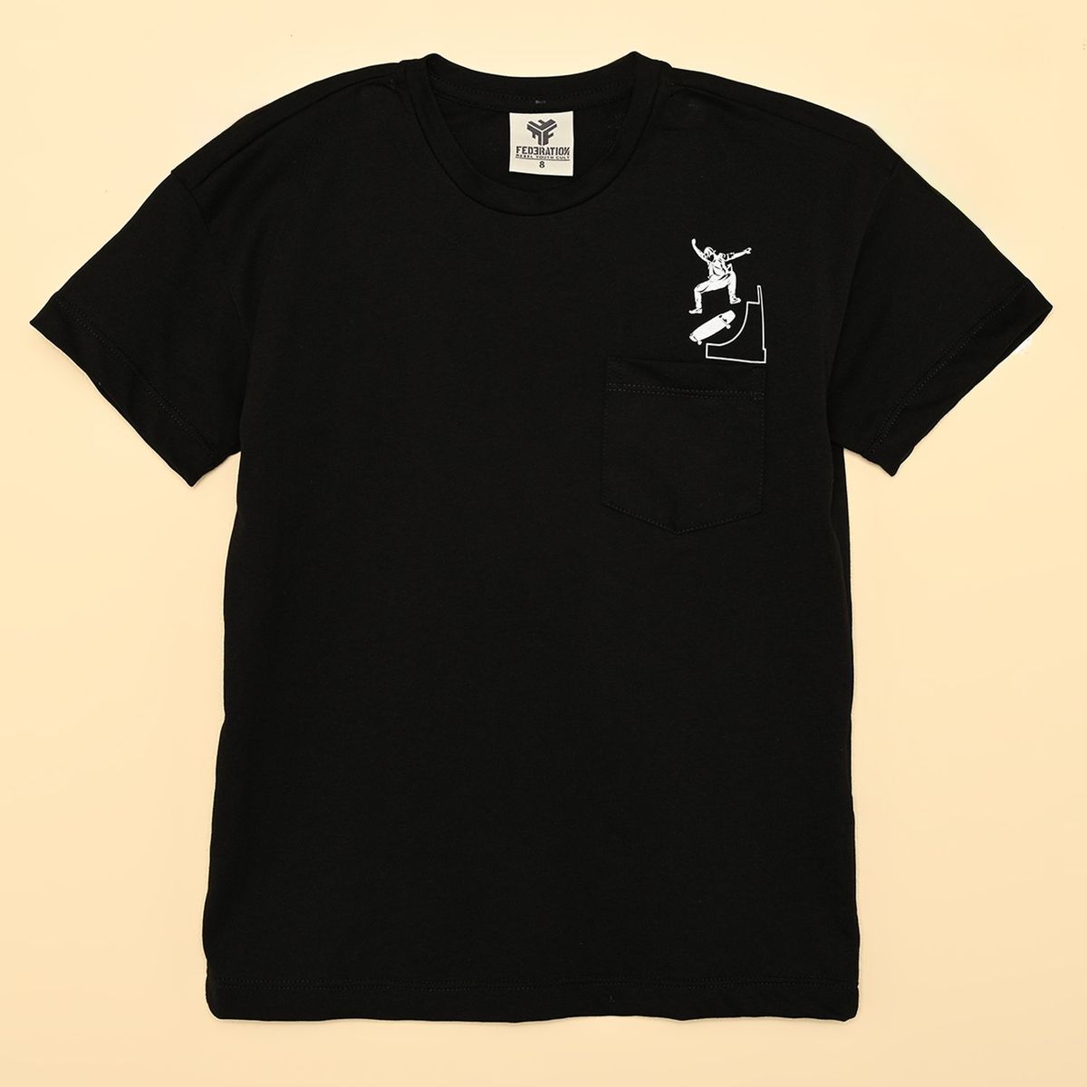 FEDERATION - Camiseta para Niño Manga corta de Algodón Federation