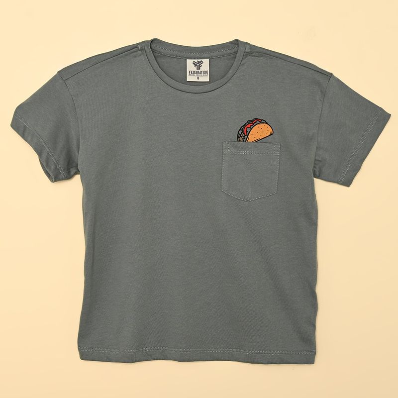 FEDERATION - Camiseta para Niño Manga corta de Algodón Federation