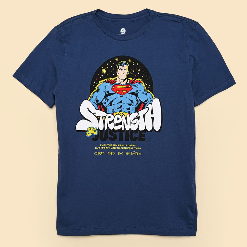  - Camiseta para Niño con Estampado Manga corta de Algodón Superman