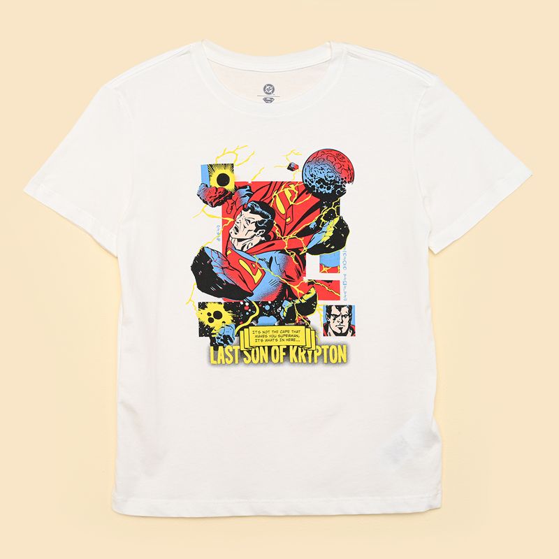  - Camiseta para Niño con Estampado Manga corta de Algodón Superman