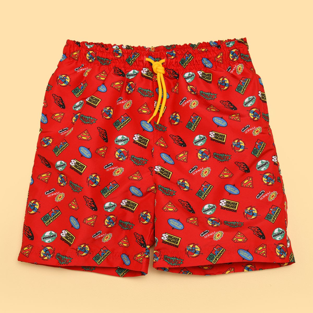 SUPERMAN - Pantaloneta de baño Niño con Estampado Cintura elásticada Superman