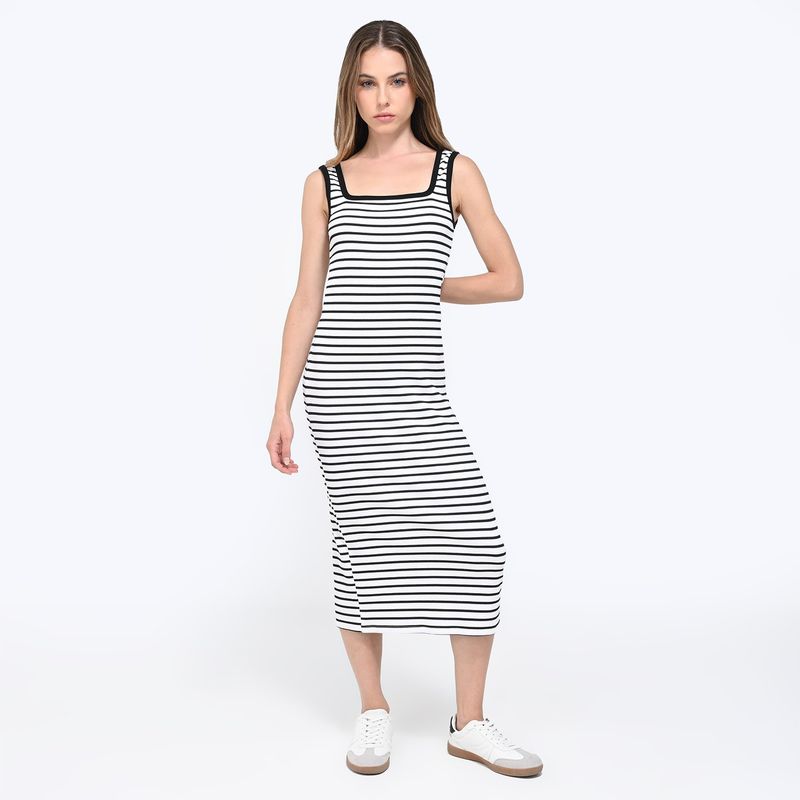 DENIMLAB - Vestido Mujer Medio de Rayas Denimlab