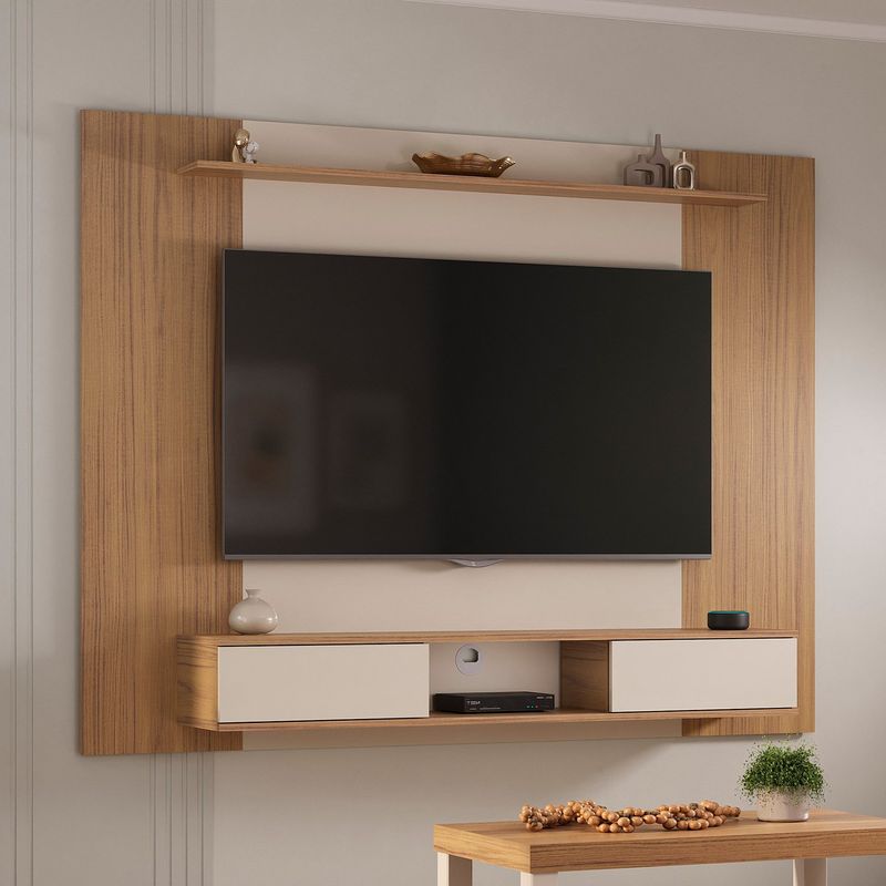 BERTOLINI - Panel Mueble de TV 65 Pulgadas Artico Incluye Soporte TV 176x135 cm Bertolini