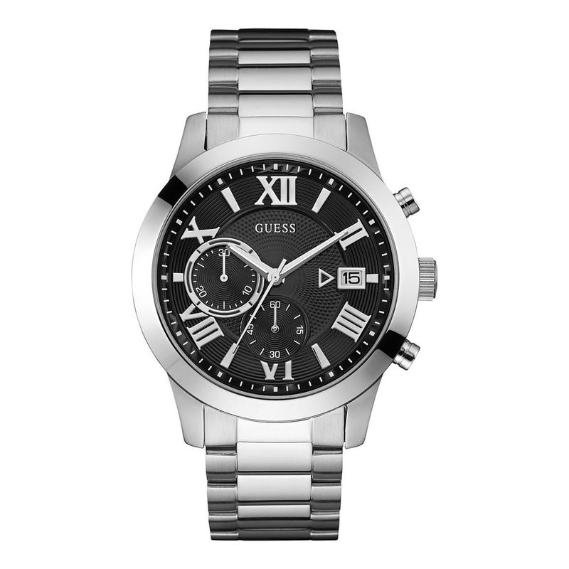 GUESS - Reloj Guess Hombre Atlas. Acero Inoxidable Plateado