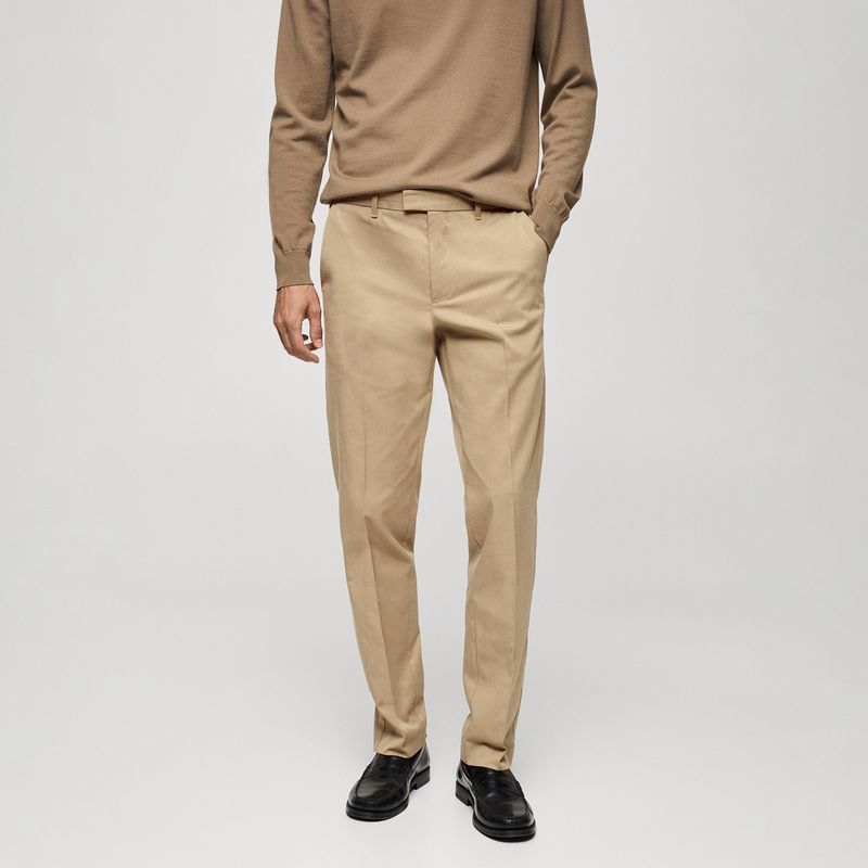 MANGO - Pantalón Chino Hombre Recto Mango 