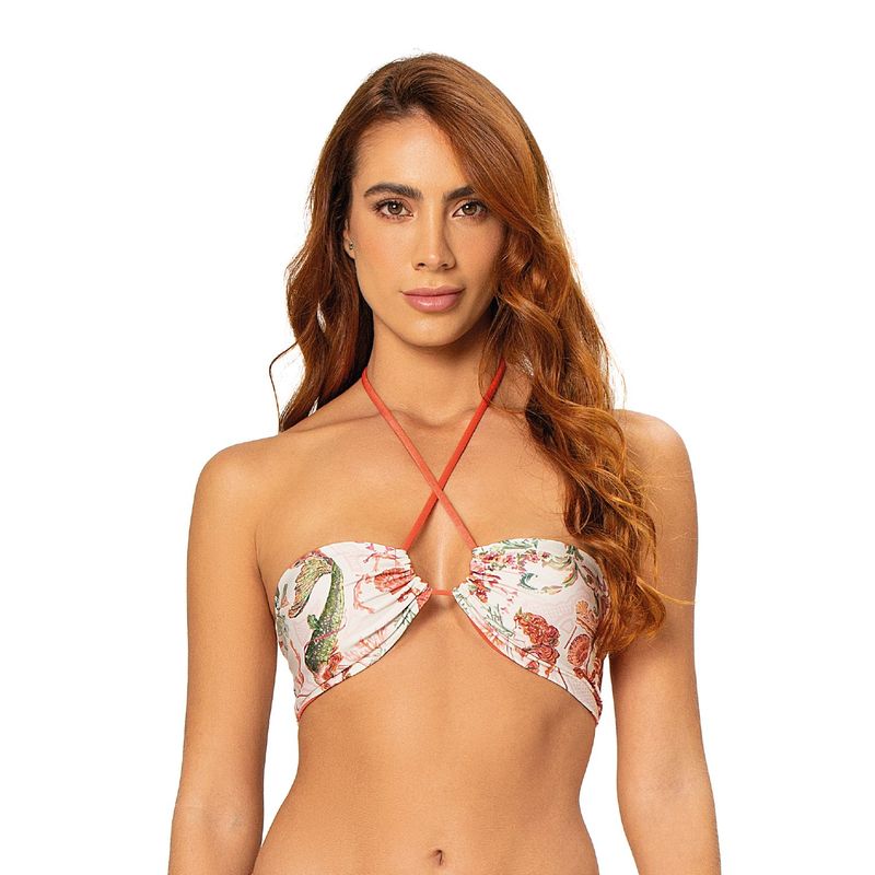 ONDA DE MAR - Top de vestido de baño Isla strapless Onda de Mar