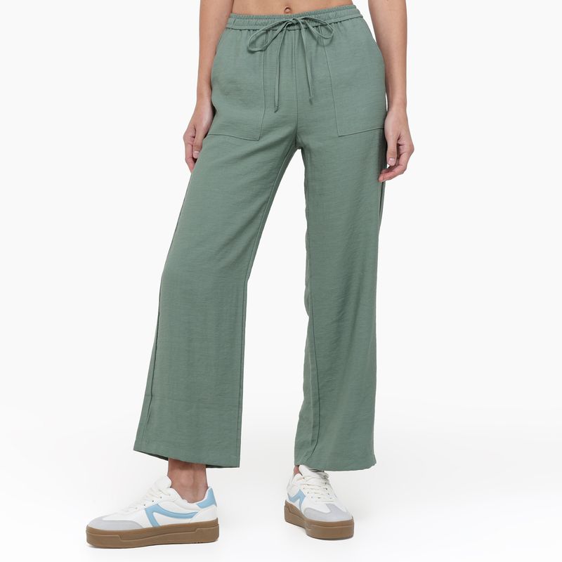 SYBILLA - Pantalón Wide leg Mujer Tiro alto SYBILLA
