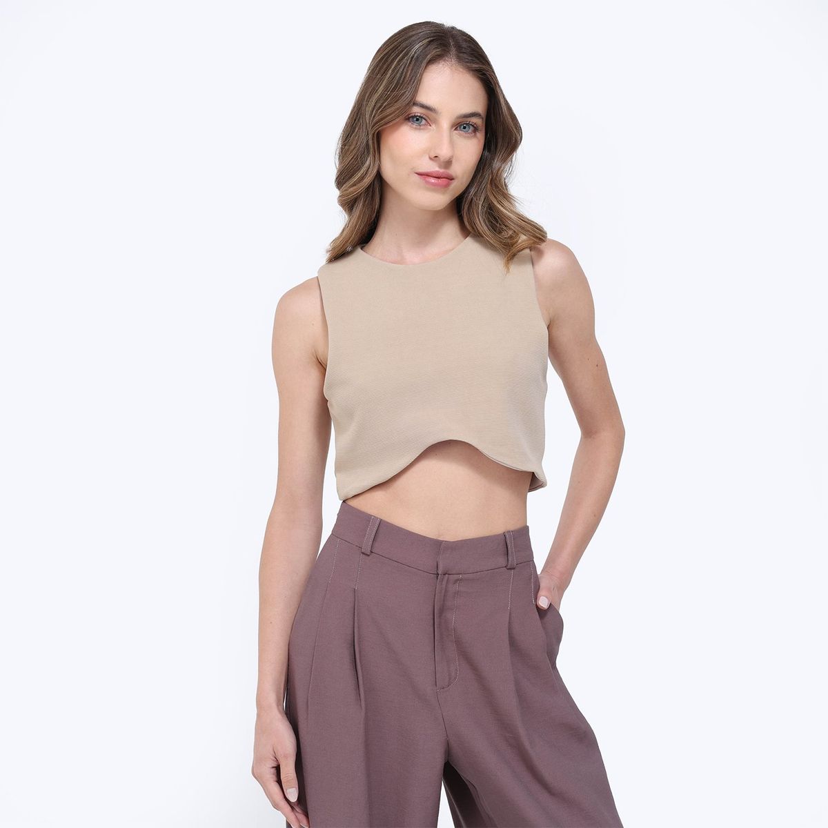 SYBILLA - Top Mujer Sin mangas Sybilla