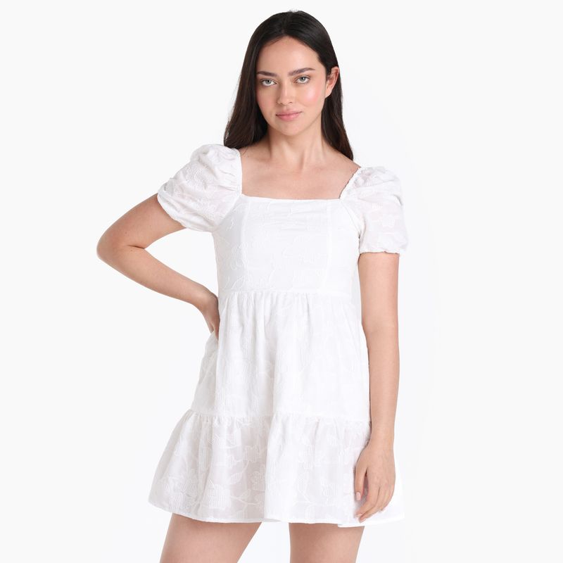 SYBILLA - Vestido Corto Mujer de Algodón Sybilla