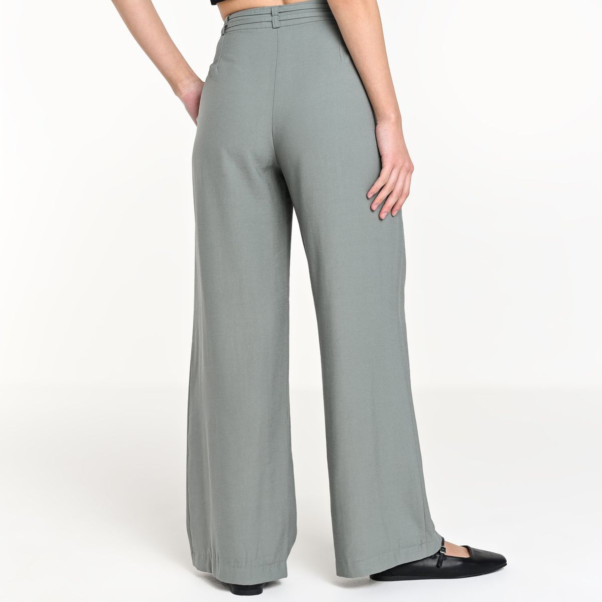 SYBILLA - Pantalón Recto Mujer Tiro alto Sybilla