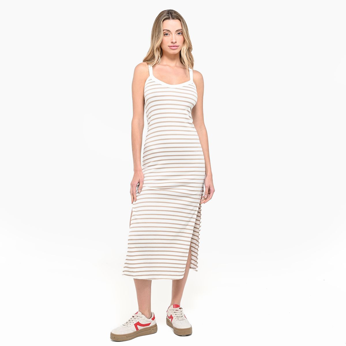 SYBILLA - Vestido Mujer Medio de Rayas Sybilla