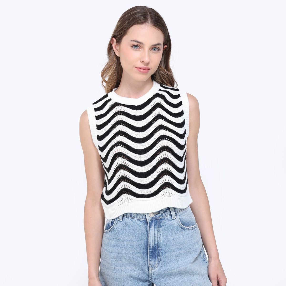 SYBILLA - Top Mujer Sin mangas Sybilla