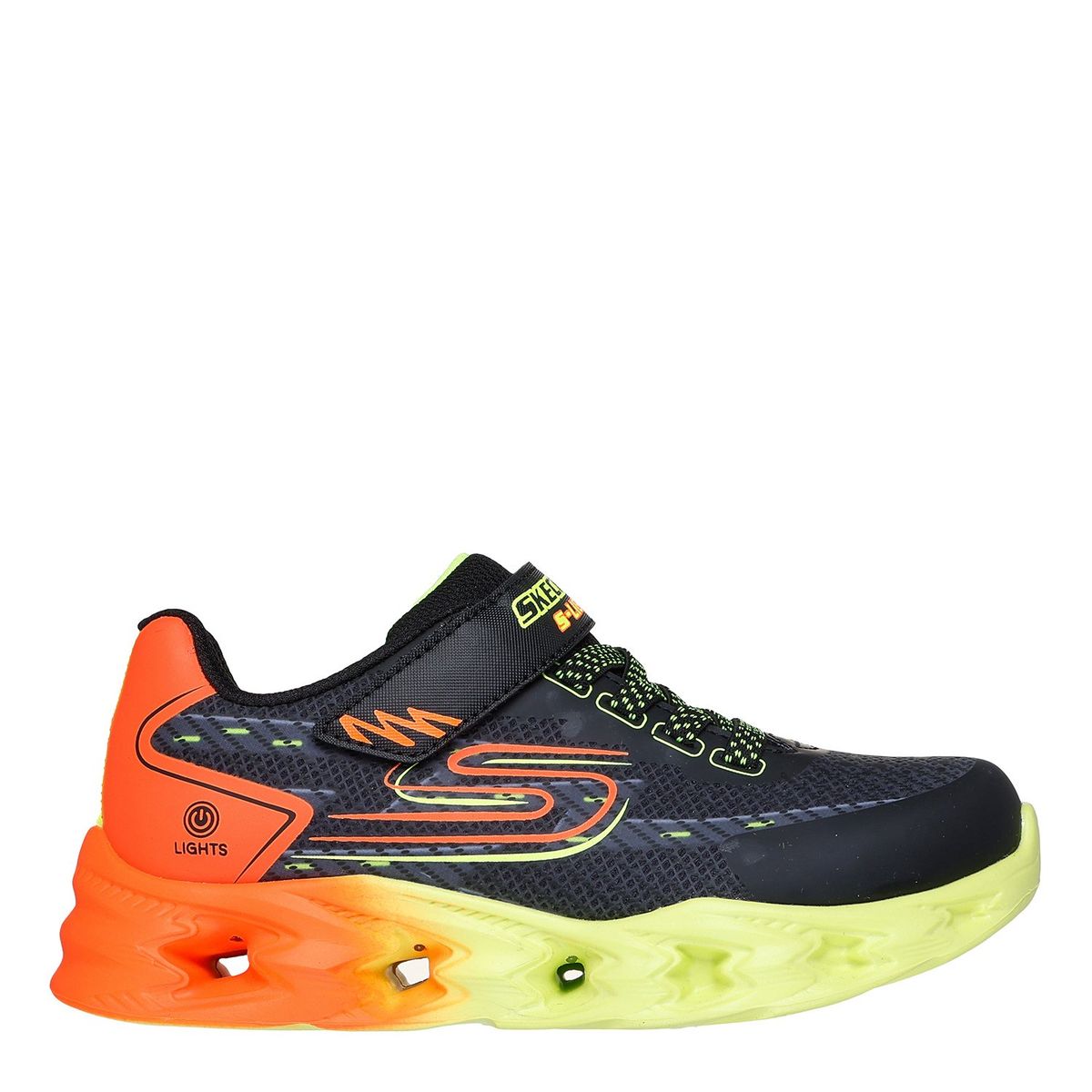 SKECHERS - Tenis con luces Skechers Niño Vortex 2.0 Quantroid con Velcro