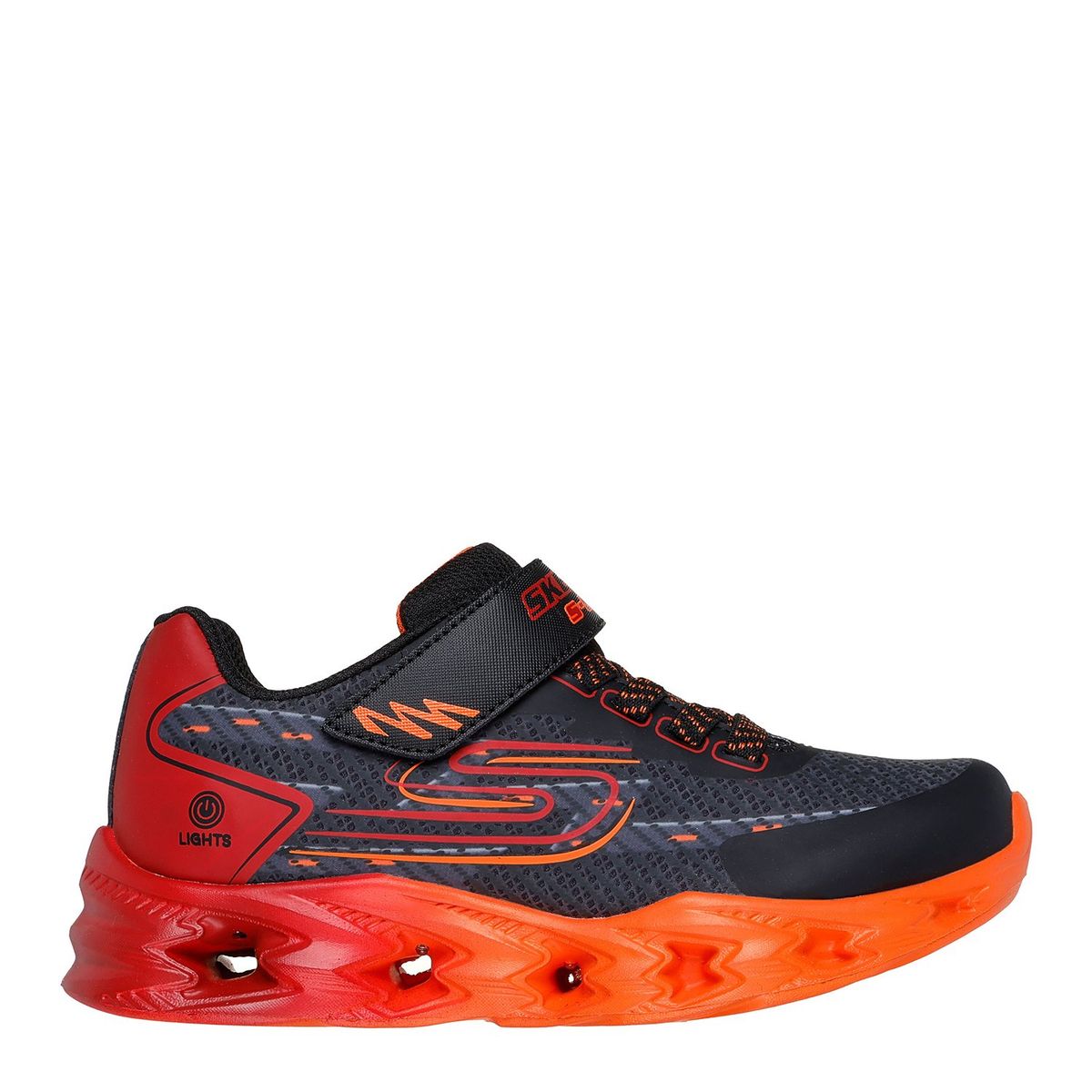 SKECHERS - Tenis con luces Skechers Niño Vortex 2.0 Quantroid con Velcro