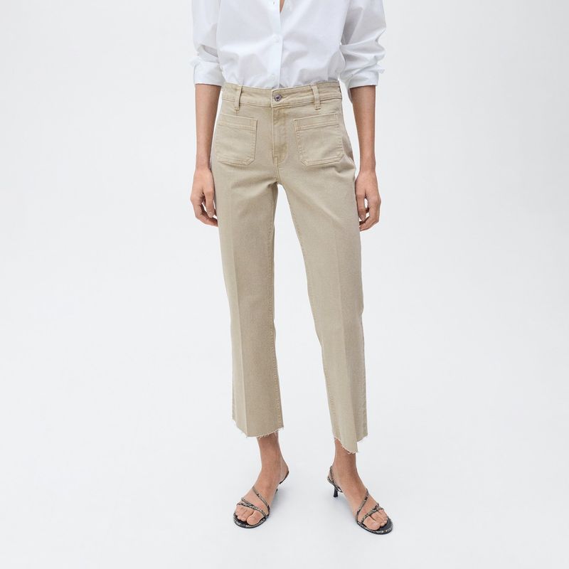 MANGO - Jean Flare Mujer Tiro medio MANGO