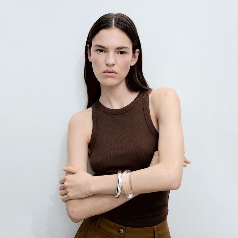 MANGO - Top esqueleto Mujer Sin mangas  MANGO
