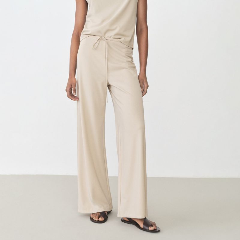 MANGO - Pantalón Wide leg Mango