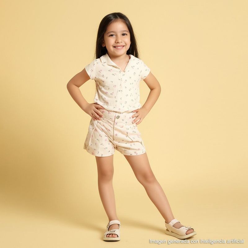 CONIGLIO - Short Niña Algodón Coniglio
