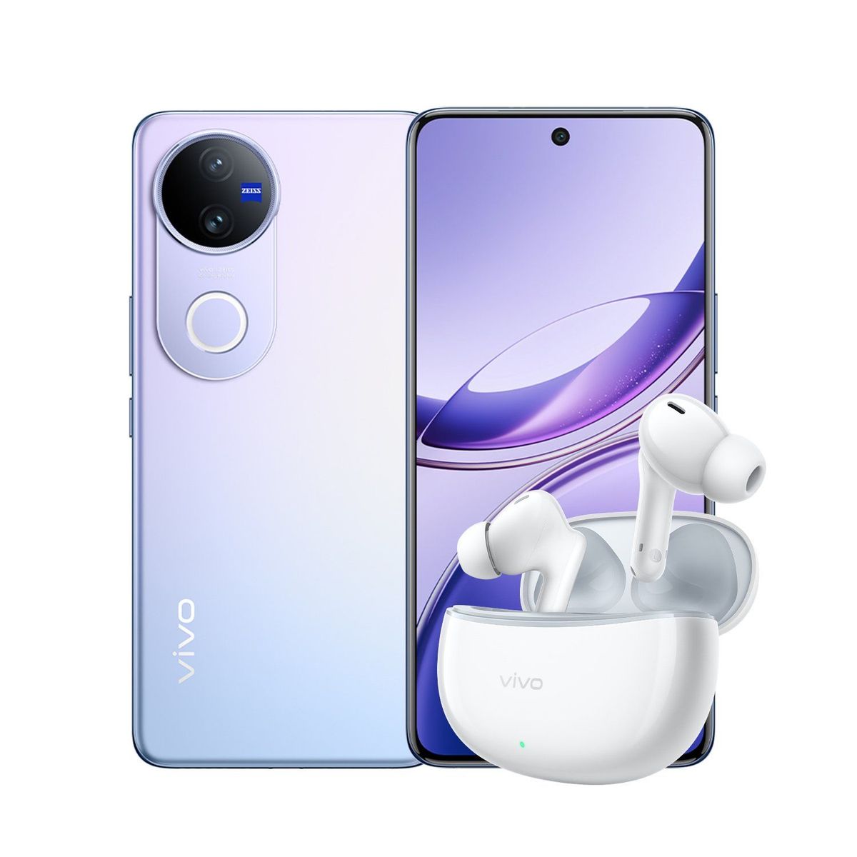VIVO - Celular V50 5G  lila + vivo buds| 512GB | 12GB |  Camara principal 50MP+ 50MP | Camara principal con Zeiss| Pantalla  6.77 pulgadas 