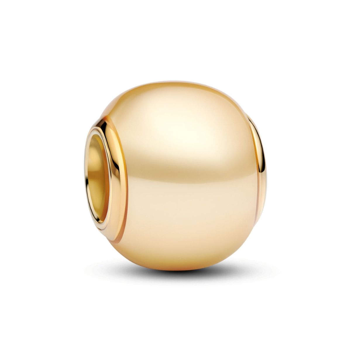 PANDORA - Charm Pandora Dorado Redondo Recubrimiento en Oro