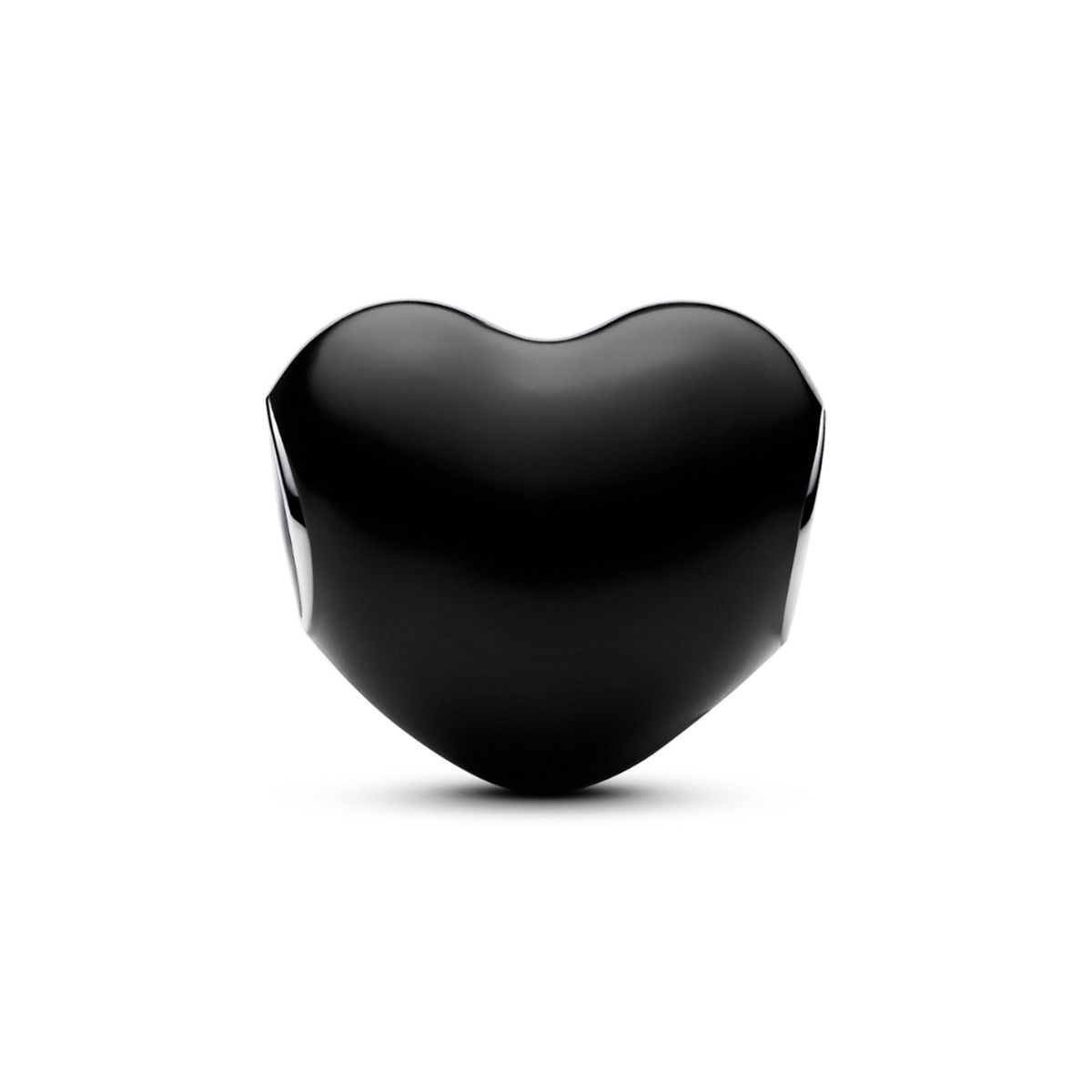 PANDORA - Charm Pandora Corazón Negro Plata Esterlina