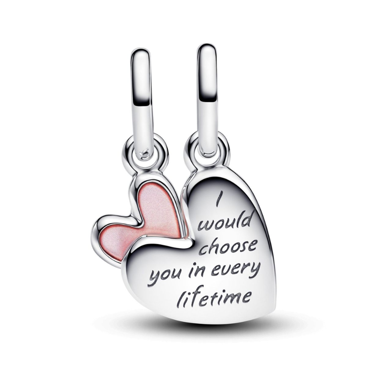 PANDORA - Charm Pandora Colgante Divisible Madre e Hija Plata Esterlina