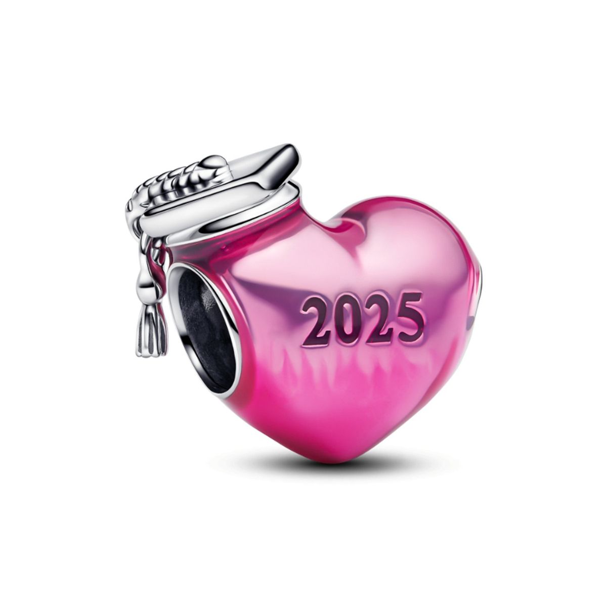 PANDORA - Charm Pandora Corazón y Graduación 2025 Plata Esterlina