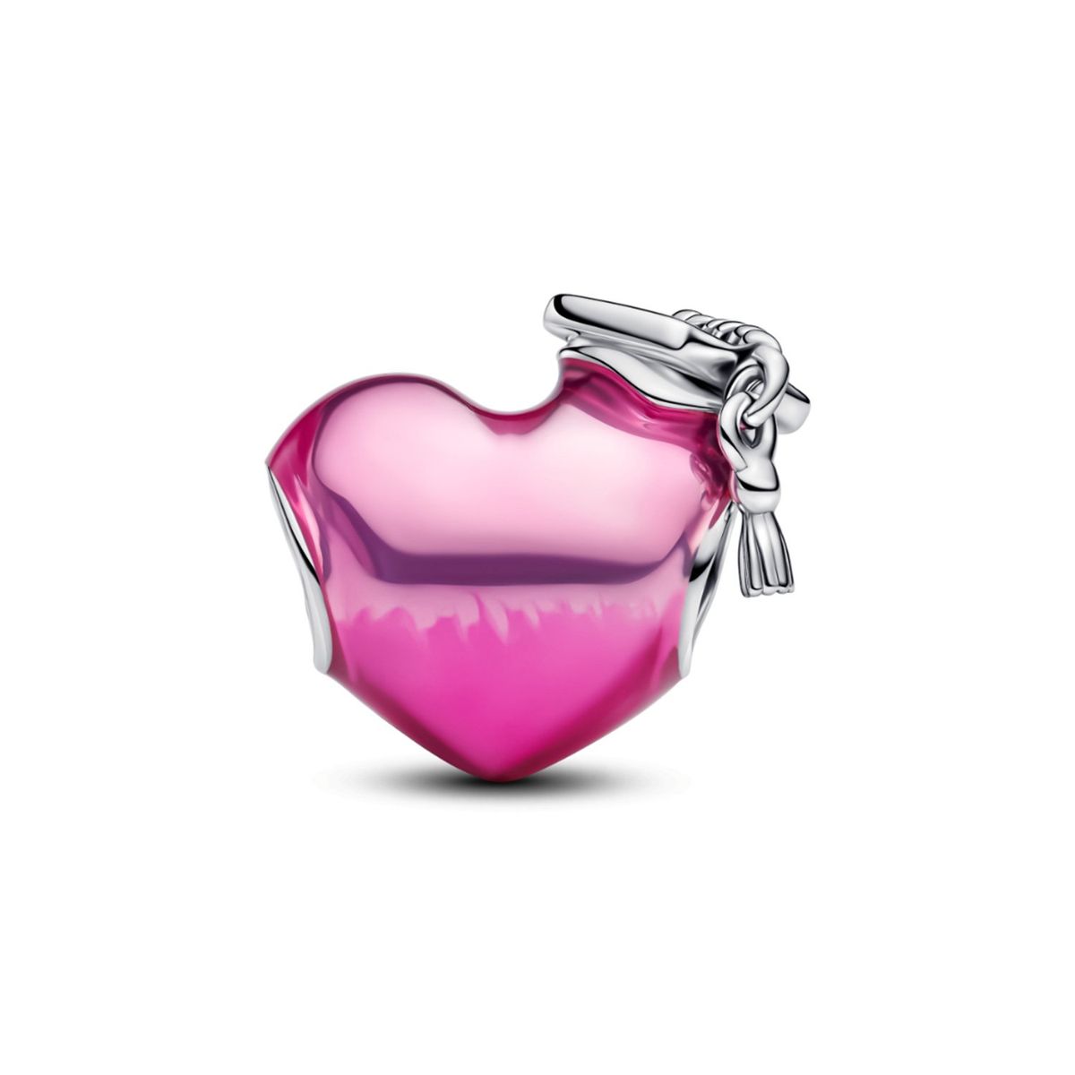 PANDORA - Charm Pandora Corazón y Graduación 2025 Plata Esterlina