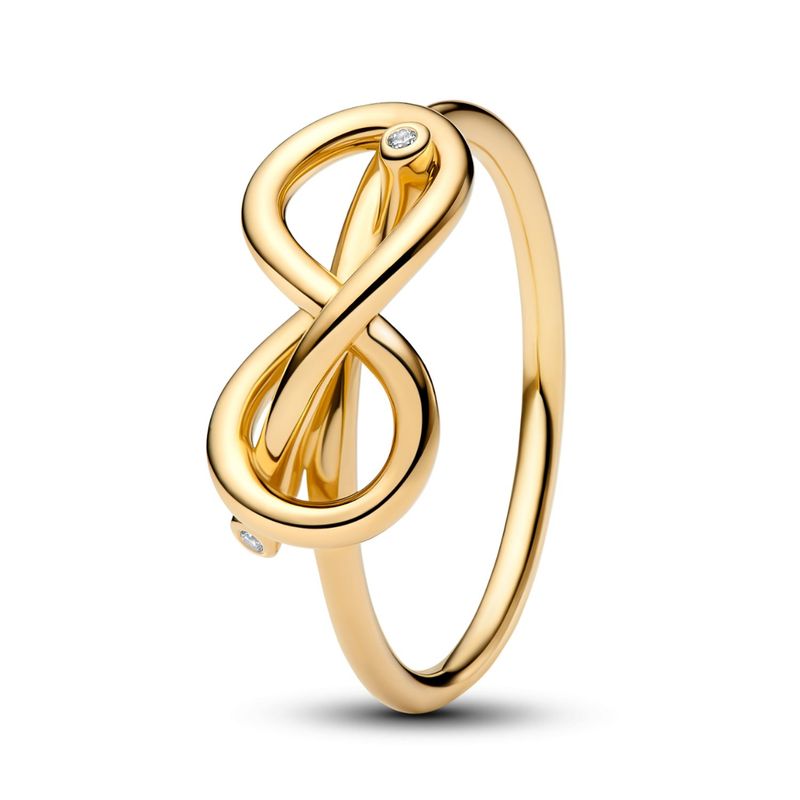 PANDORA - Anillo Pandora Nudo Infinito Recubrimiento en Oro