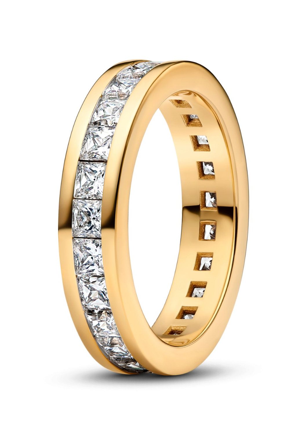 PANDORA - Anillo Pandora Canal Eternity Recubrimiento en Oro