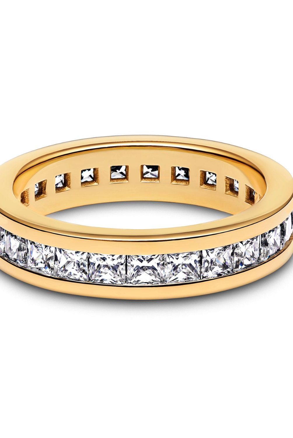 PANDORA - Anillo Pandora Canal Eternity Recubrimiento en Oro