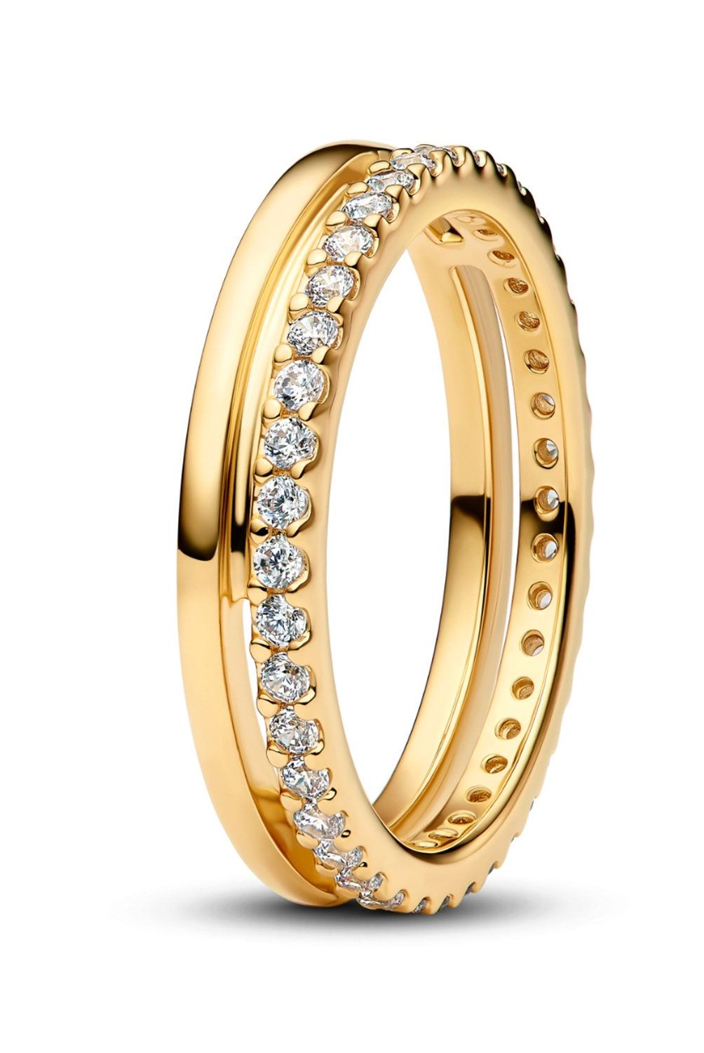 PANDORA - Anillo Pandora Doble Banda Recubrimiento en Oro