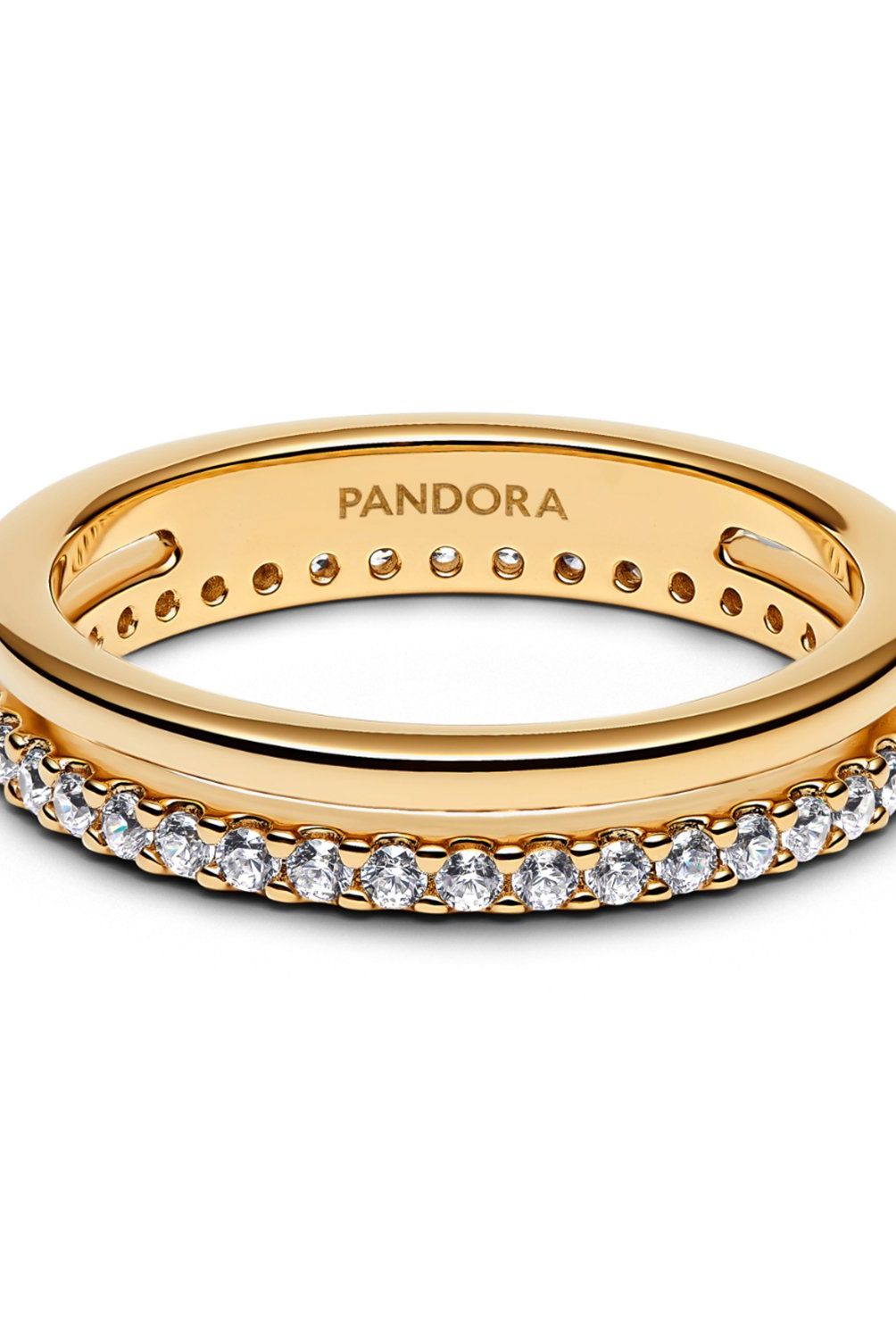 PANDORA - Anillo Pandora Doble Banda Recubrimiento en Oro