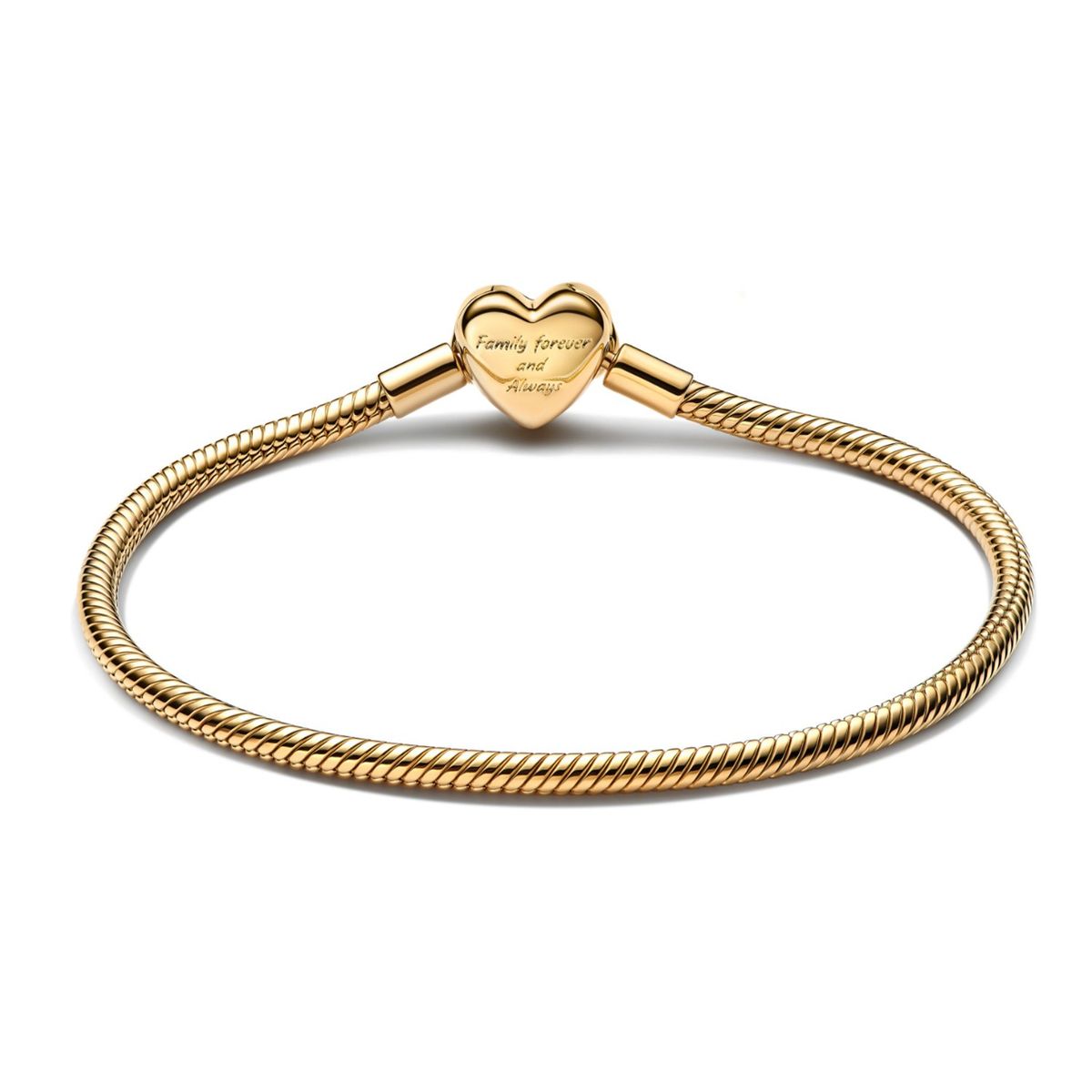 PANDORA - Brazalete Pandora Cierre de Corazón Infinito Brillante Recubrimiento en Oro