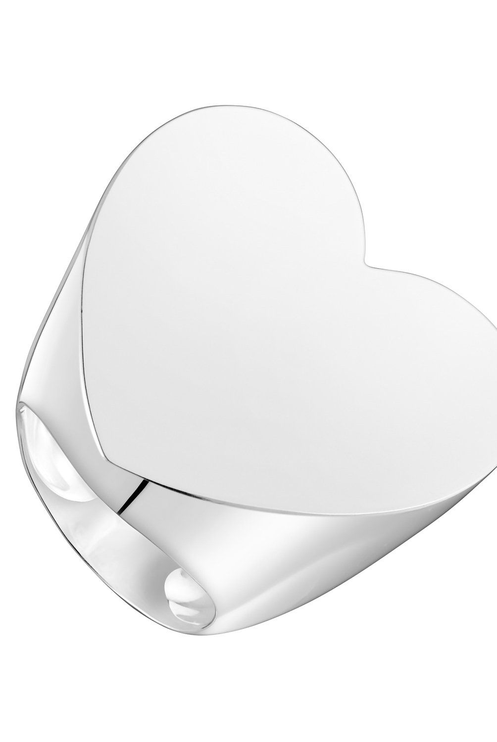 TOUS - Anillo sello grande de plata corazón Sweet Dolls