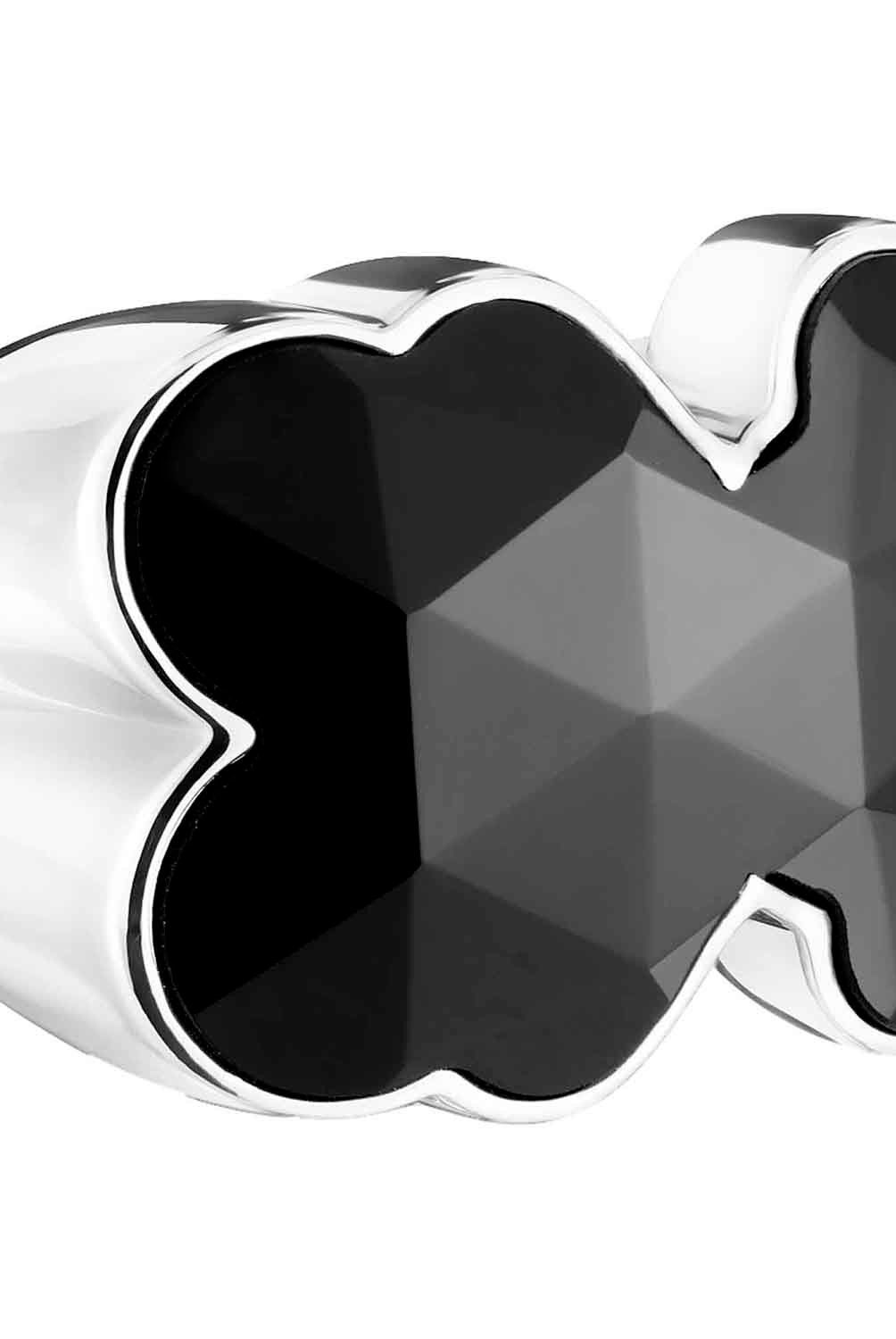 TOUS - Anillo sello de plata y motivo oso en ónix Icon Color