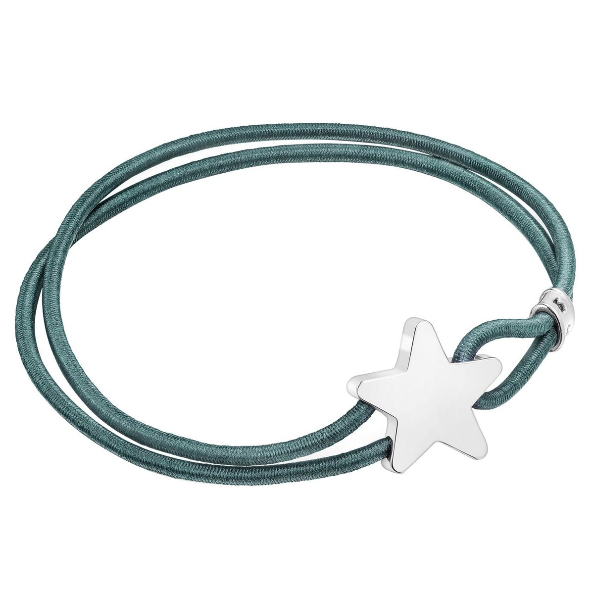 TOUS - Pulsera elástica azul con estrella de plata Sweet Dolls
