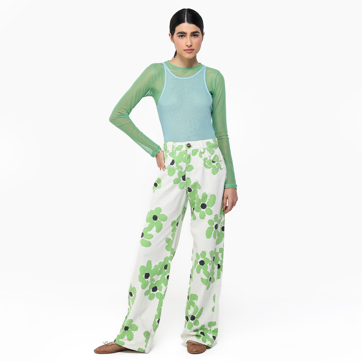 SIXXTA X SYBILLA - Jean Recto Mujer Tiro alto SIXXTA x SYBILLA