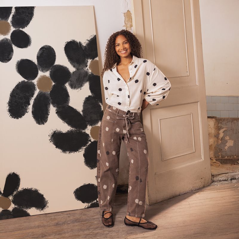 SIXXTA X SYBILLA - Jean Balloon Mujer Tiro alto SIXXTA x SYBILLA