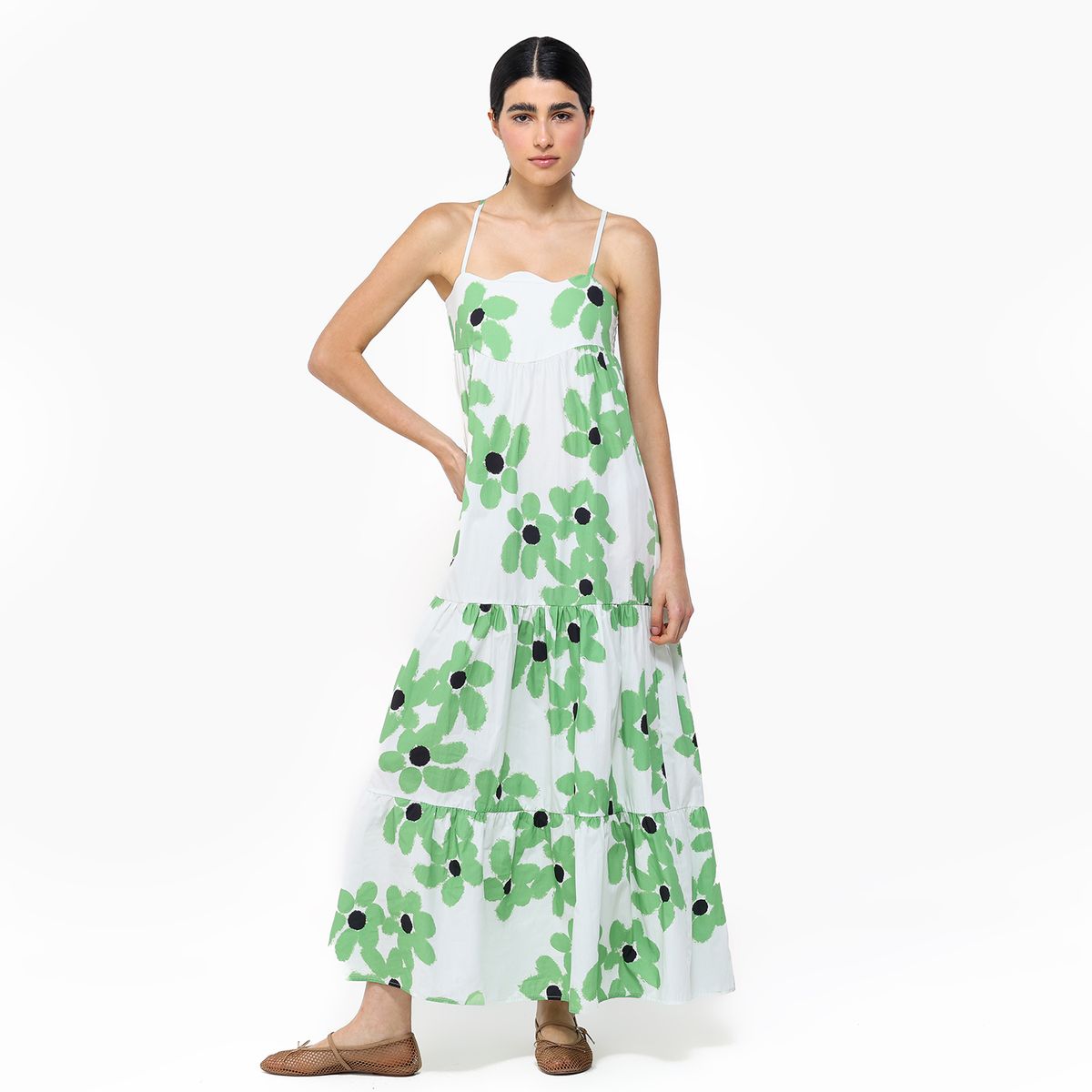 SIXXTA X SYBILLA - Vestido Largo Mujer de Algodón SIXXTA x SYBILLA