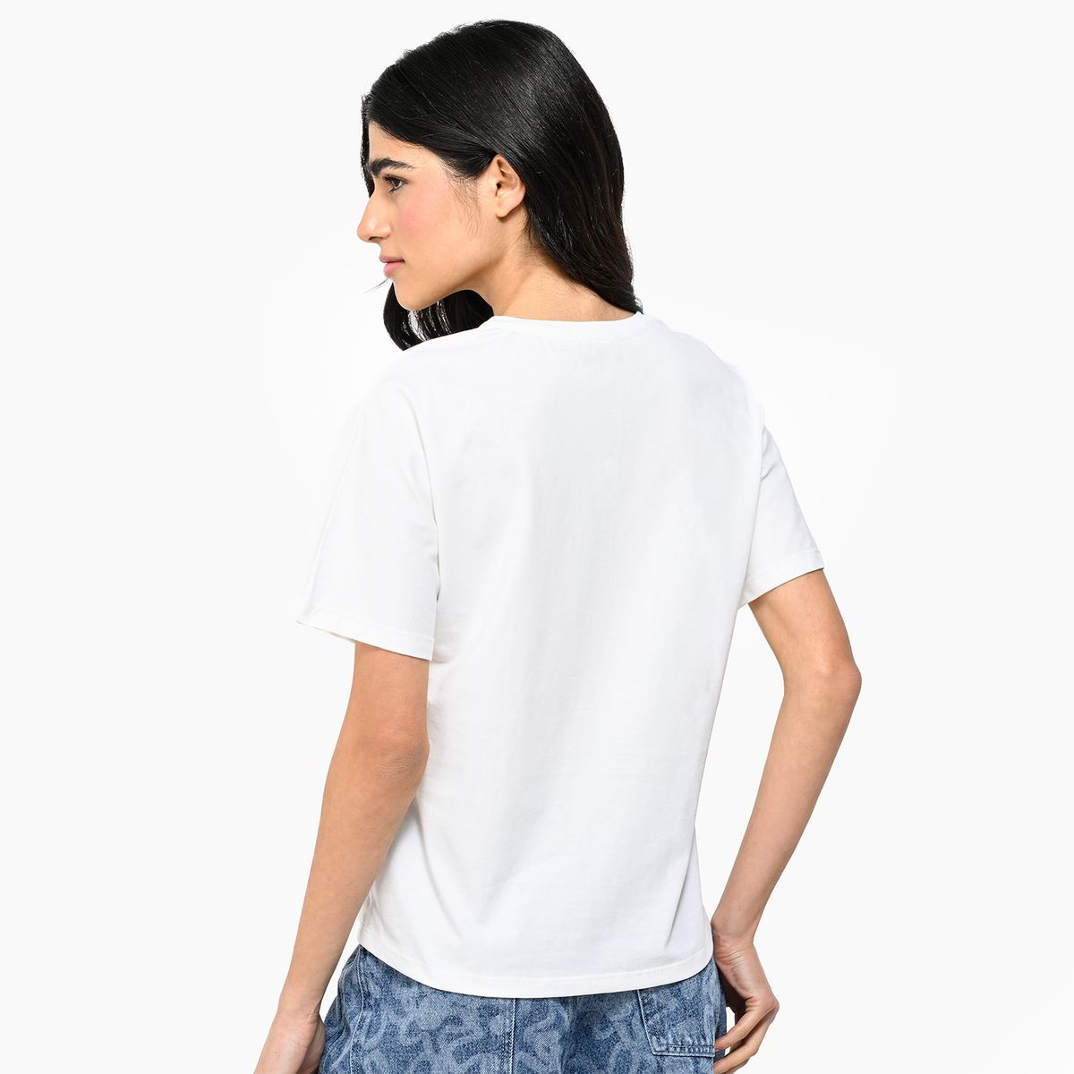 SIXXTA X SYBILLA - Camiseta Mujer con Estampado Manga corta de Algodón SIXXTA x SYBILLA